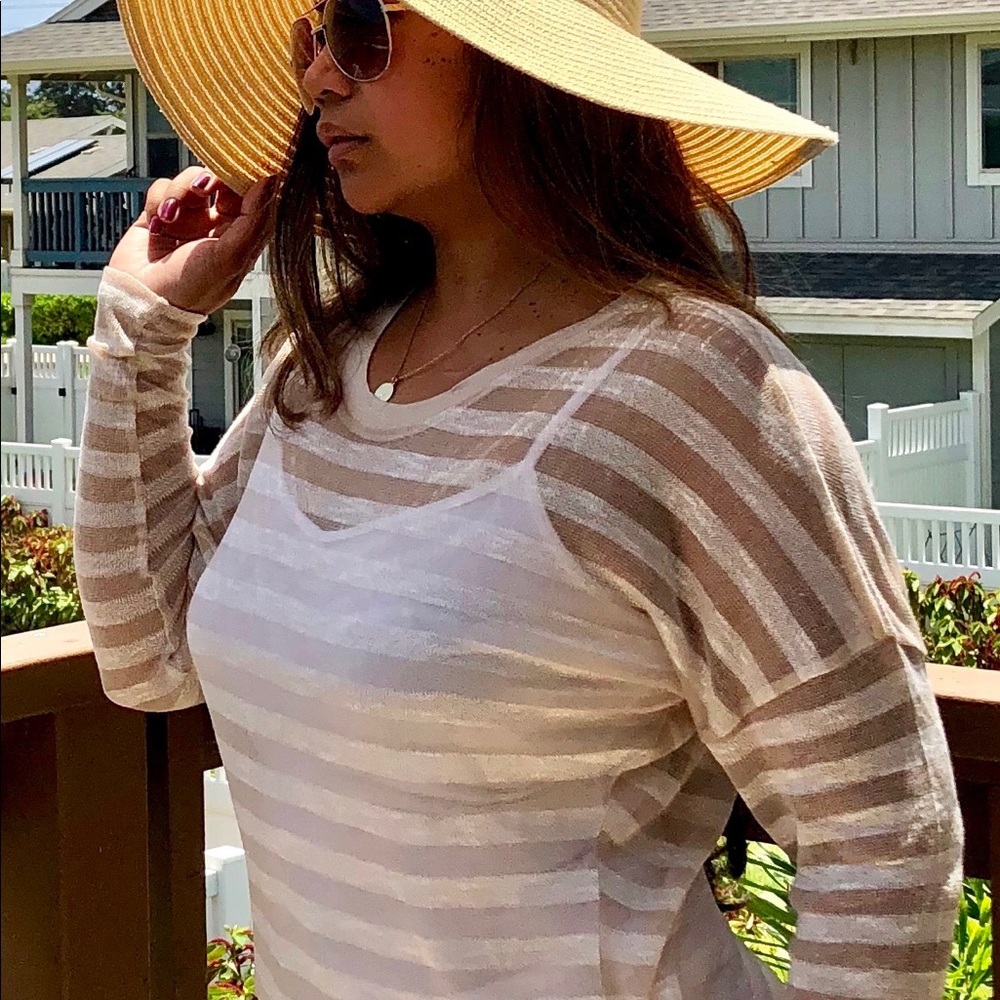 Sheer dolman top. Brand new!